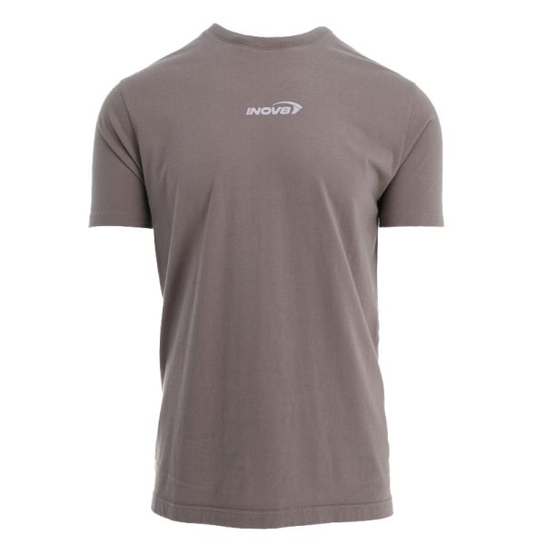 Футболка для бігу INOV-8 T-Shirt Conto чоловіча коричневий з принтом Inov