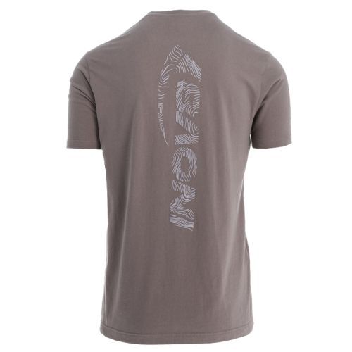 Футболка для бігу INOV-8 T-Shirt Conto чоловіча коричневий з принтом Inov