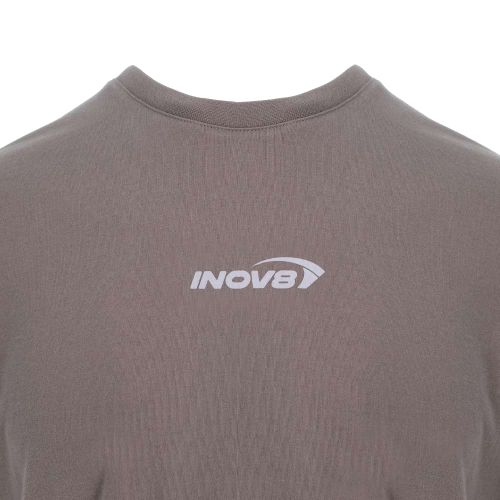 Футболка для бігу INOV-8 T-Shirt Conto чоловіча коричневий з принтом Inov