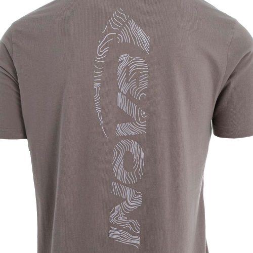 Футболка для бігу INOV-8 T-Shirt Conto чоловіча коричневий з принтом Inov