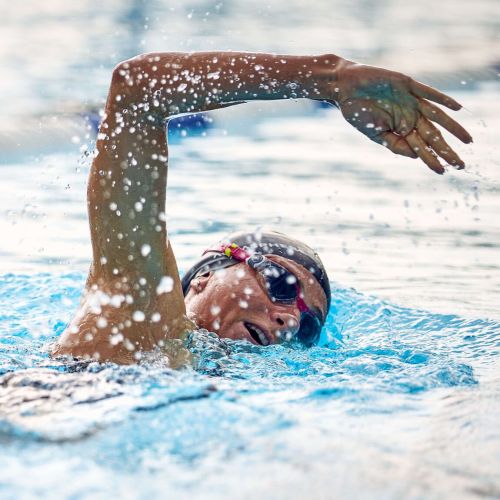 Окуляри для плавання Aqua Sphere Kayenne Compact прозоро-рожевий, темні лінзи