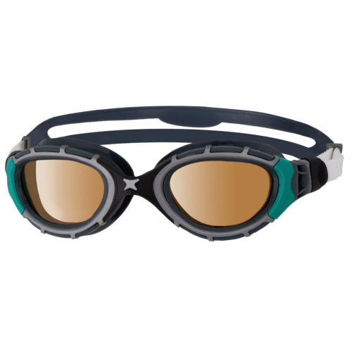 Окуляри для плавання Zoggs Predator Flex Polarized Ultra розмір S чорно-зелений
