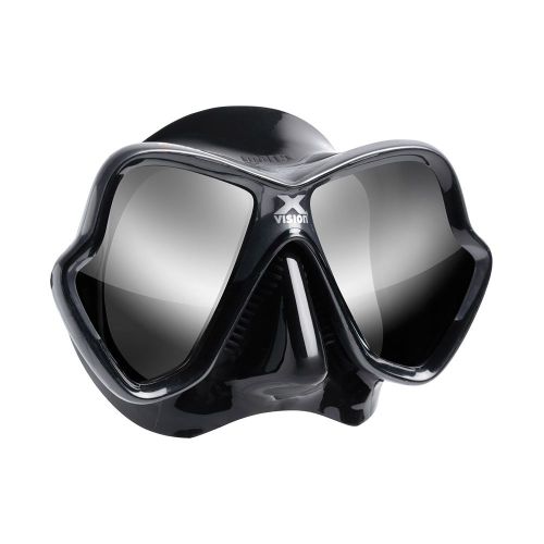 Маска для дайвінгу Mares X-Vision Ultra LS чорна з дзеркальними лінзами