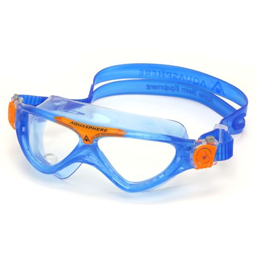 Окуляри для плавання Aquasphere Vista Junior 6+синьо-помаранчеві лінзи прозорі