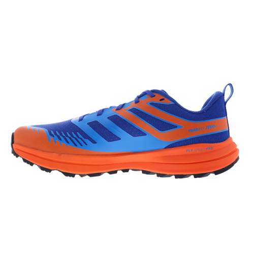 Кросівки для бігу трейлові чоловічі Inov-8 TrailFly Zero W синьо-помаранчевий
