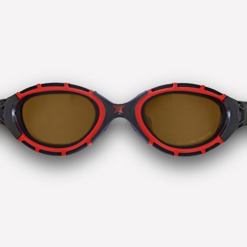 Окуляри для плавання Zoggs Predator Flex Polarized Ultra чорно-червоні S
