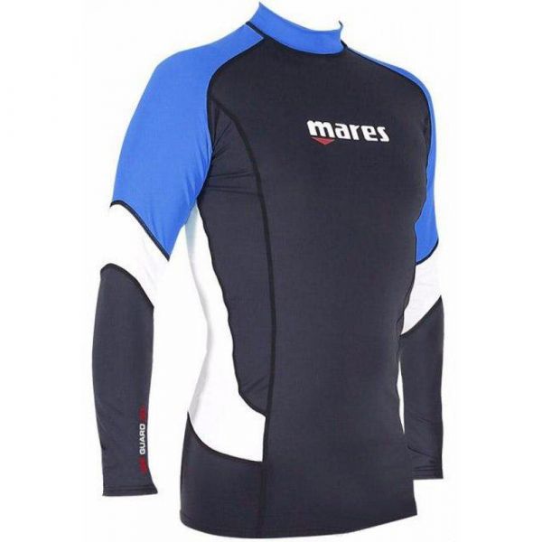Реглан сонцезахисний Mares Rash Guard Long Sleeve чоловічий чорно-синій