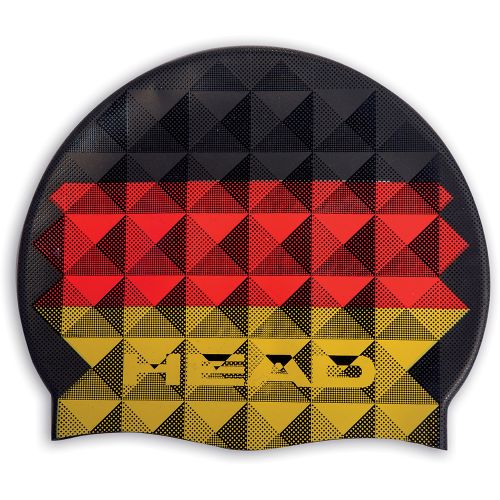 Шапочка для басейну Head Flag Suede чорно-червоний