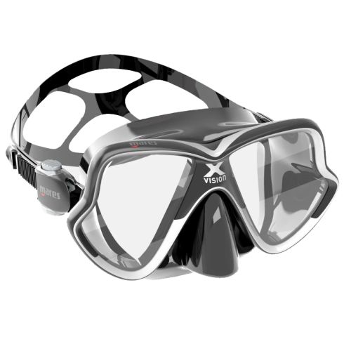 Маска для дайвінгу Mares X-Vision mid 2.0 чорно-біла