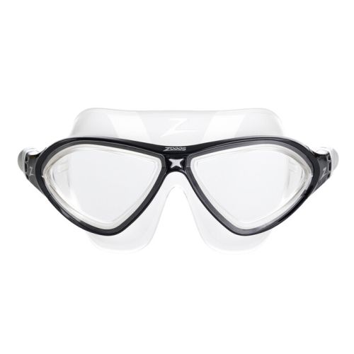Окуляри для плавання Zoggs Horizon Flex Mask прозоро чорні, лінзи прозорі