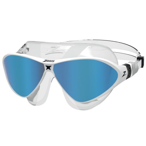 Окуляри для плавання Zoggs Horizon Flex Mask Titanium білі, лінзи дзеркальні