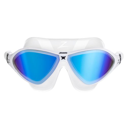 Окуляри для плавання Zoggs Horizon Flex Mask Titanium білі, лінзи дзеркальні