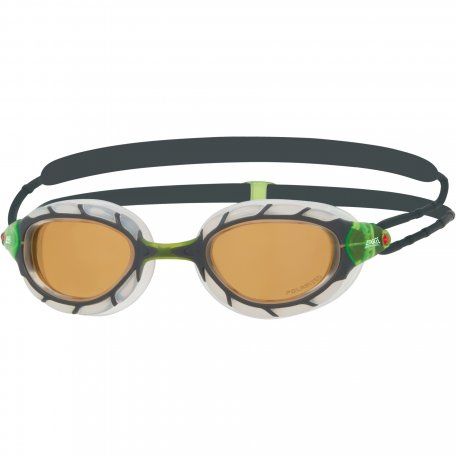 Окуляри для плавання Zoggs Predator Polarized Ultra біло-сірі