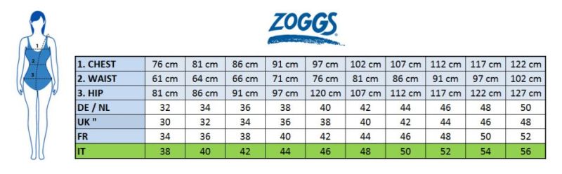 Купальник для басейну Zoggs Cottesloe Powerback (синій)